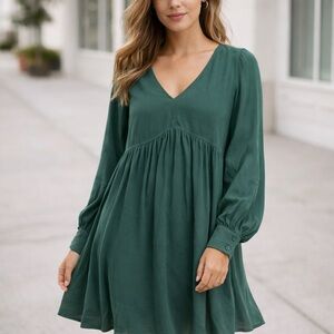 Knox Rose Teal Long Sleeve Dress
